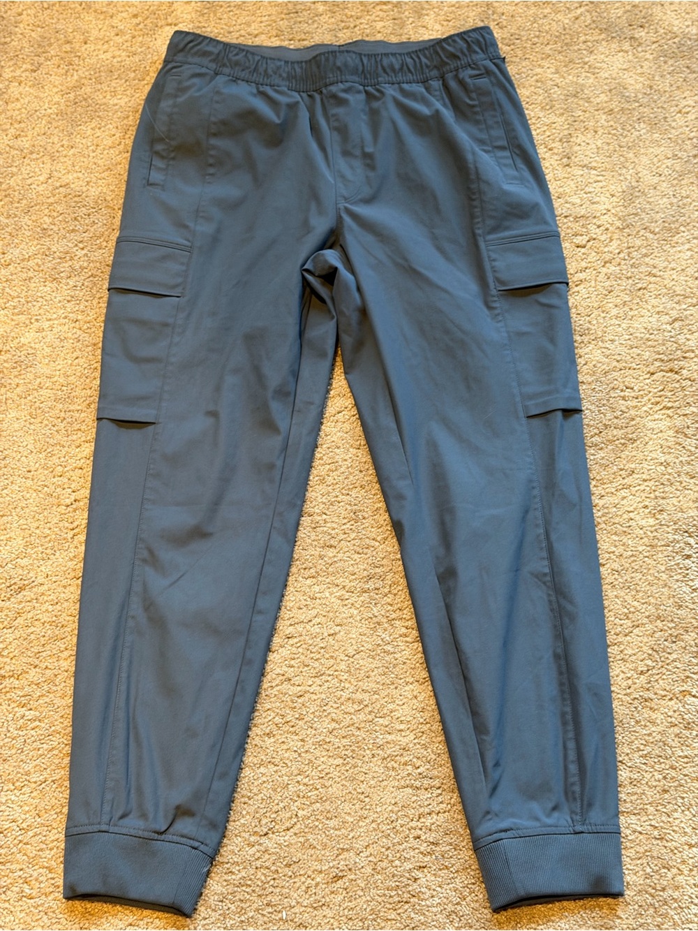 Men's Slate Cargo Jogger Pants with Elastic Waist